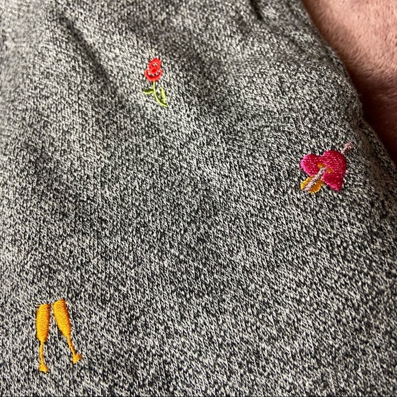 ❤️💔💘 Lou & Grey for Loft Valentine’s Day Themed Joggers Sweatpants Small 😍🥂 - Picture 4 of 11